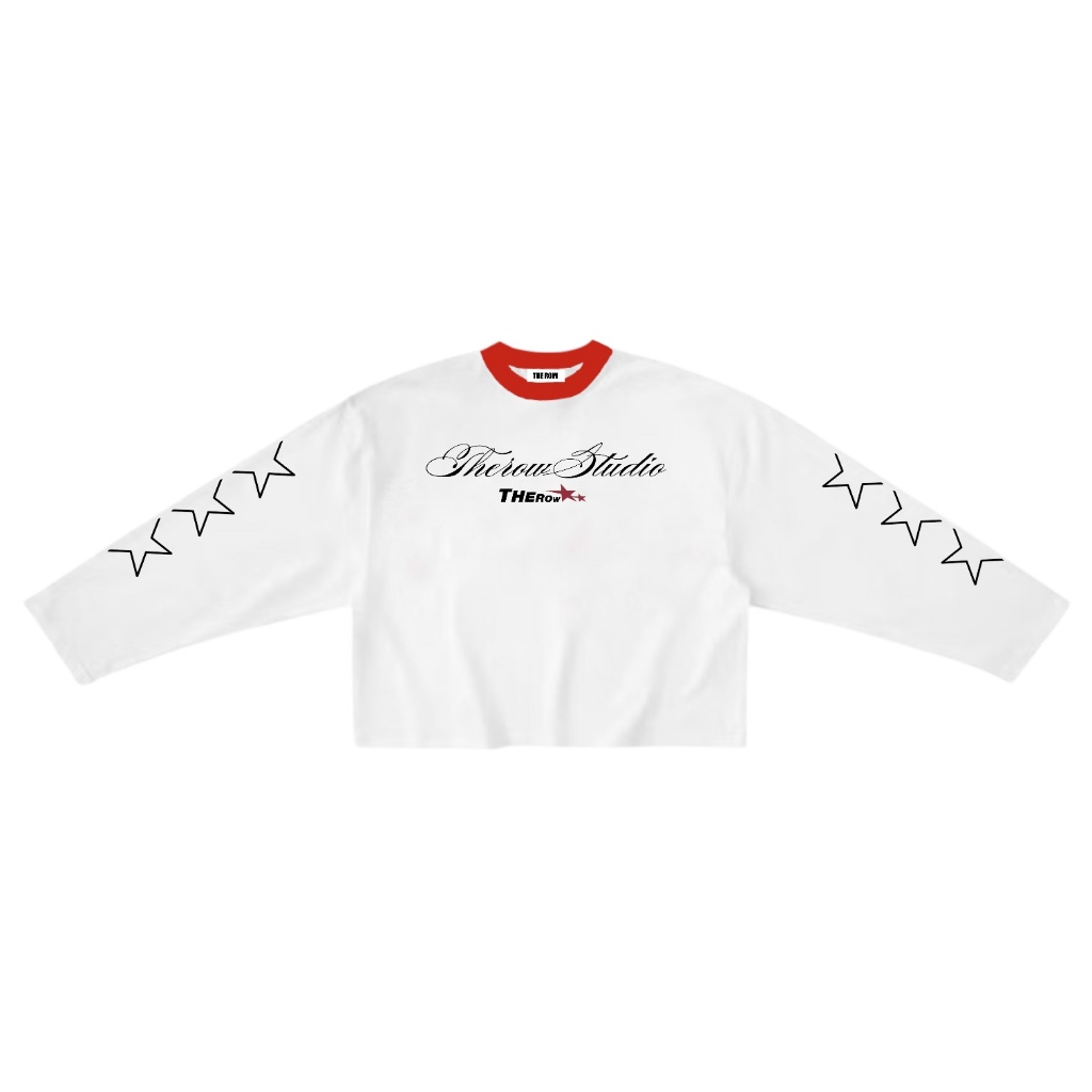 [Ver6] THEROW Áo Thun Tay Dài Long Sleeve Boxy 250gsm Form Rộng Cổ Tròn "STAR" Unisex Nam Nữ Phong Cách Basic Thoải Mái | BigBuy360 - bigbuy360.vn