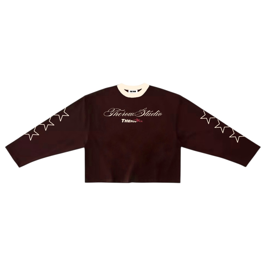 [Ver6] THEROW Áo Thun Tay Dài Long Sleeve Boxy 250gsm Form Rộng Cổ Tròn "STAR" Unisex Nam Nữ Phong Cách Basic Thoải Mái | BigBuy360 - bigbuy360.vn