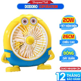   BH 1 NĂM  Quạt Điện Để Bàn Hình Thú Dễ Thương 2 Tốc Độ Gió Cắm Điện Có Hộp Chất Lượng Tốt 