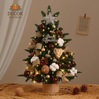  Cây Thông Noel Mini Decor Chất liệu PE và PVC Cao Cấp Kèm Đèn LED  Với Thiết Kế Cực Đẹp Decor Bàn Làm Việc Quà Tặng 