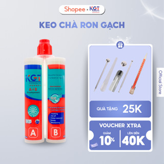  Keo chà ron gạch KGT - Keo chít mạch chống thấm epoxy 2 thành phần bền màu chống ố chống nấm mốc 