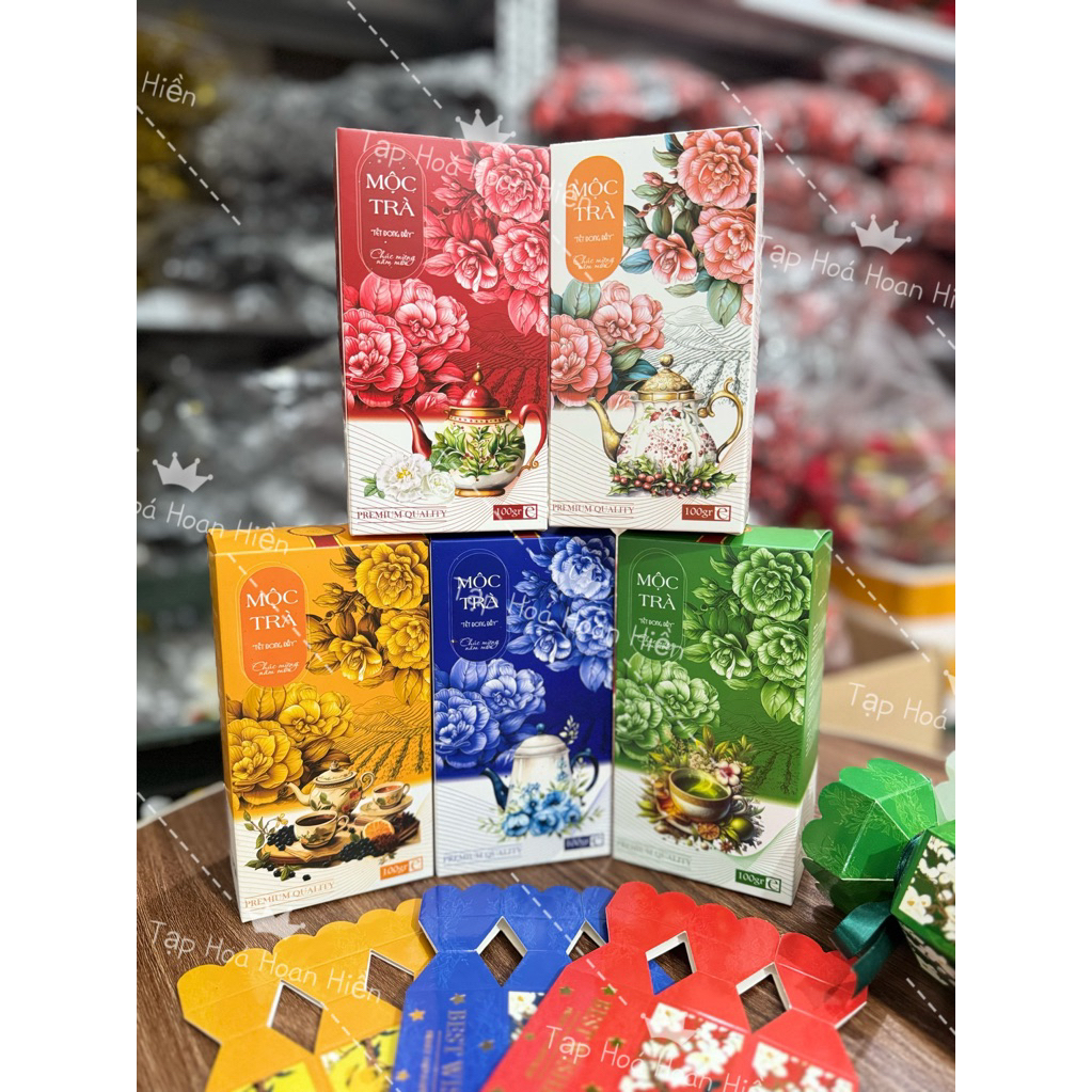 (set 10 cái) Vỏ hộp chè, nho, kẹo giấy