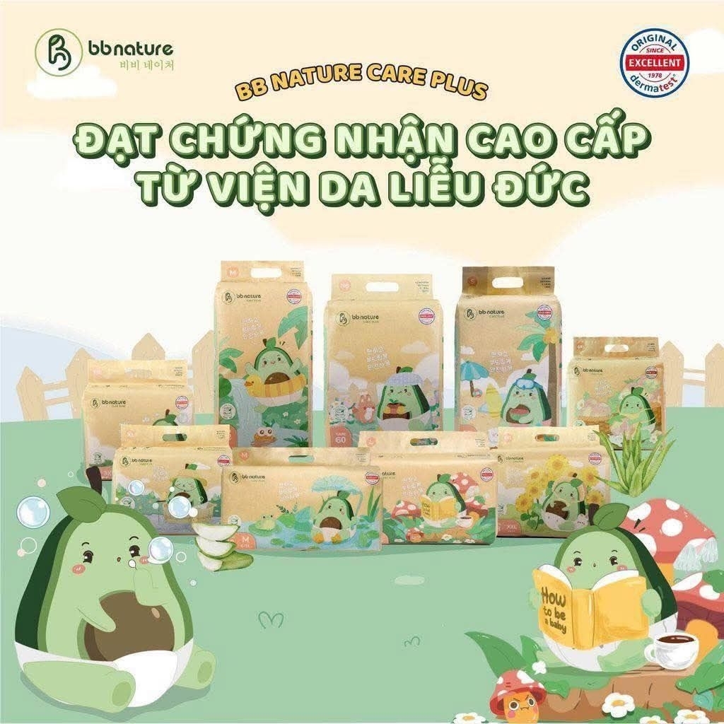 Bỉm BB Nature Care Plus - Chân ái bỉm Hàn hữu cơ