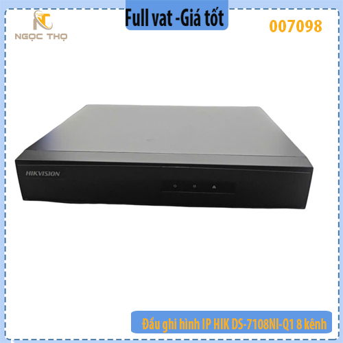 Đầu ghi hình IP HIKVISION DS-7108NI-Q1/M – NVR 8 kênh – Vỏ sắt – Hàng chính hãng – Full VAT