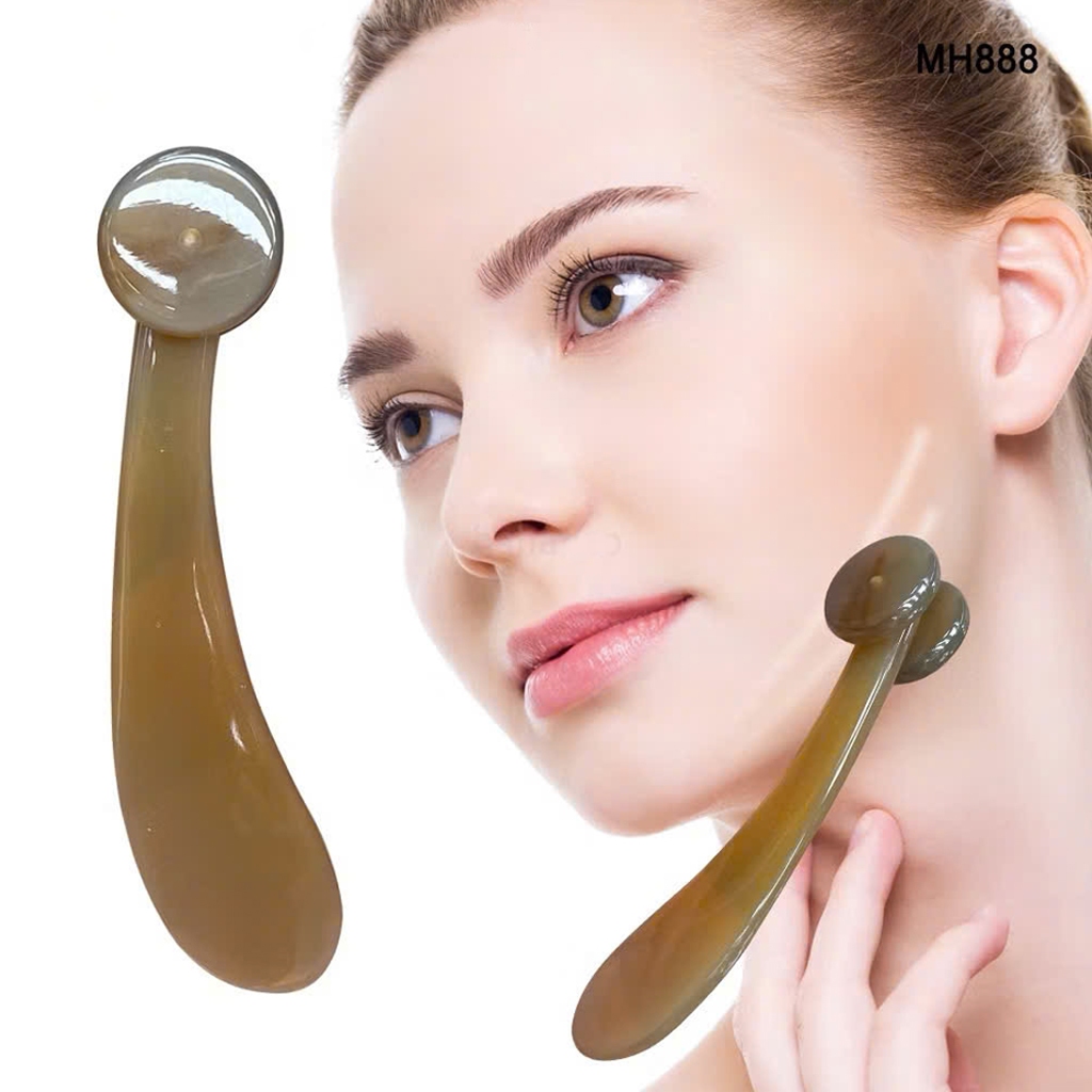 [SỪNG] Cây lăn 2 bánh massage bằng SỪNG - giúp làm đẹp da & không bị tĩnh điện- MH888