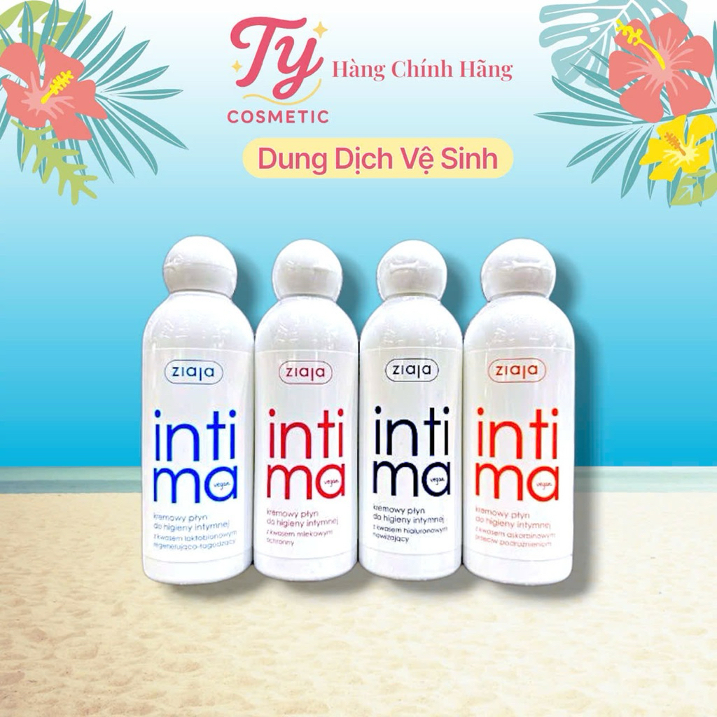 Dung Dịch Vệ Sinh Phụ Nữ INTIMA ZIAJA Màu Hồng 200ml