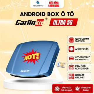  Android box ô tô Carlinkit Tbox Ultra 5G Chip Qualcomm SM6350 Android 15 8GB+256GB 