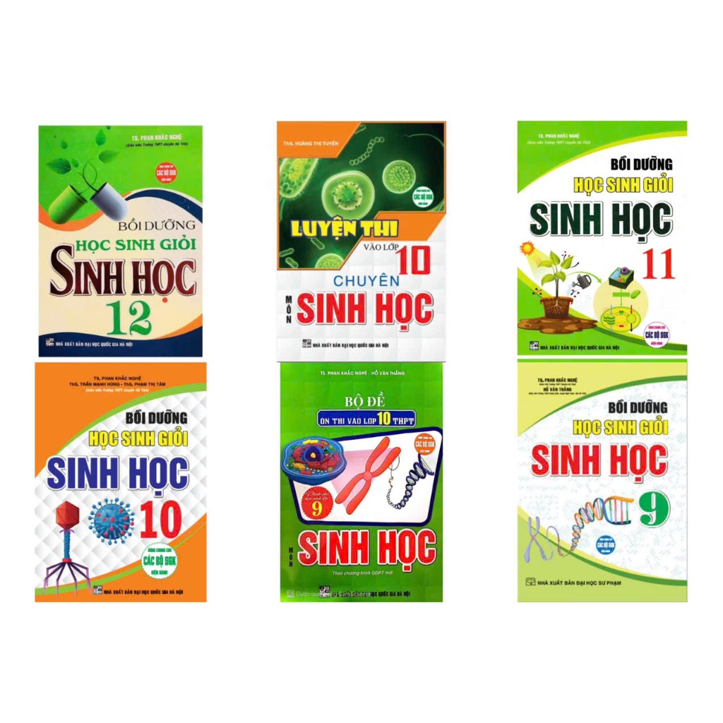 Sách Combo Bồi Dưỡng Học Sinh Giỏi Sinh Học 9 + bộ đề ôn thi vào lớp 10- Luyện Thi Vào Lớp 10 Chuyên