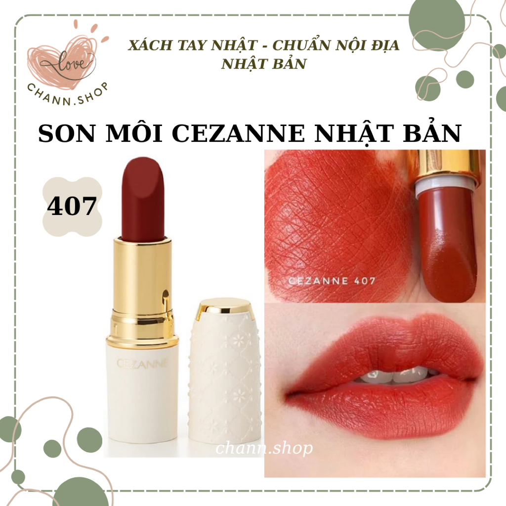 Son lì Cezanne Lasting Lip Color nhiều dưỡng - Nội địa Nhật