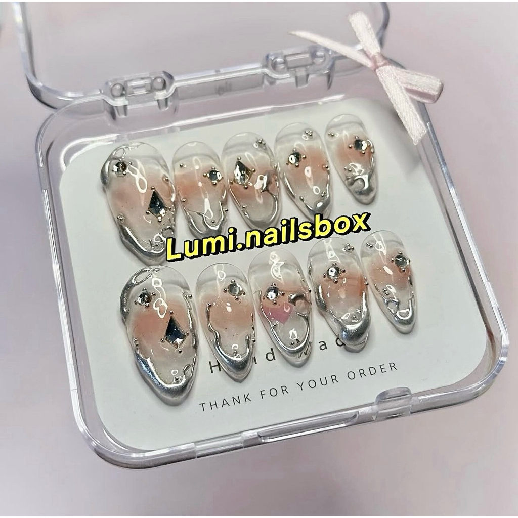 LUMI-O02 – Bộ nails dán sẵn Ombre Gel Nổi TG | Lumi.nailbox