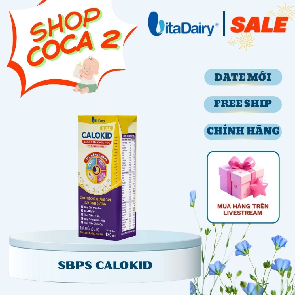 Sữa uống dinh dưỡng Calokid 110ml/180ml - Vitadairy - Hàng Chính Hãng