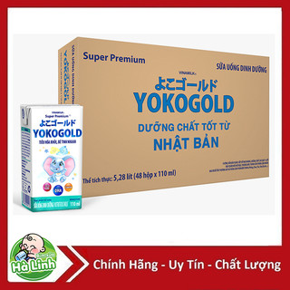  Thùng 48 hộp Sữa Yoko pha sẵn 110ml  HSD 2026  