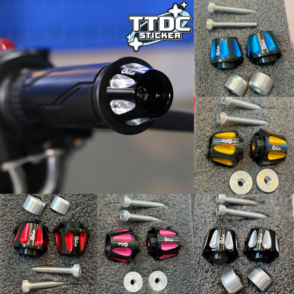 [Giá 1 cặp tặng kèm bao tay ] Gù Gcraft Nhôm 7075 CNC Gắn Nhiều Dòng Xe