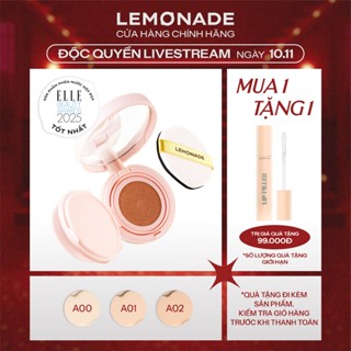   LIVESTREAM KOL  Combo Phấn nước siêu kiềm dầu Lemonade Supermatte Cushion 15g và Son lót Lemonade Lip Filler 4.5g 