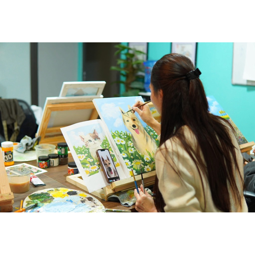 [SIÊU RẺ] Khung tranh vẽ Canvas - vẽ tranh sơn dầu - vẽ tranh Decor, treo tường
