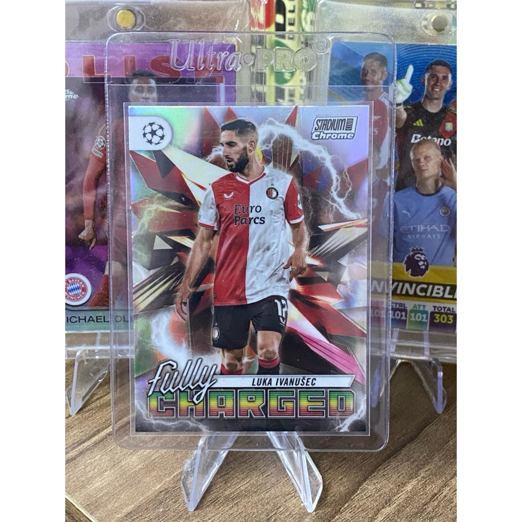 [Thẻ Cứng] Thẻ Cầu Thủ Luka Ivunusec Topps Club Stadium Chrome 2024-25 FULLY CHARGED #FC-LI