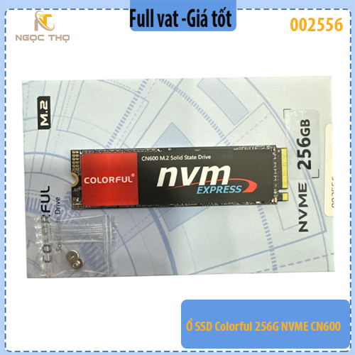 Ổ cứng SSD Colorful CN600 – 256GB – NVMe M.2 2280 PCIe  Hàng mới – Bảo hành 36 tháng
