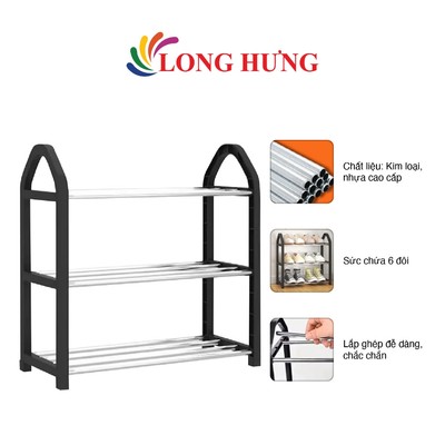 Kệ để giày 3 tầng BONBOX BFS3504 - Hàng chính hãng