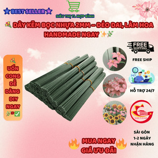  💐  Set 50 Cành  Dây Kẽm Làm Hoa Handmade – Dẻo Dai Uốn Dễ Không Gỉ Giá Siêu Hời 
