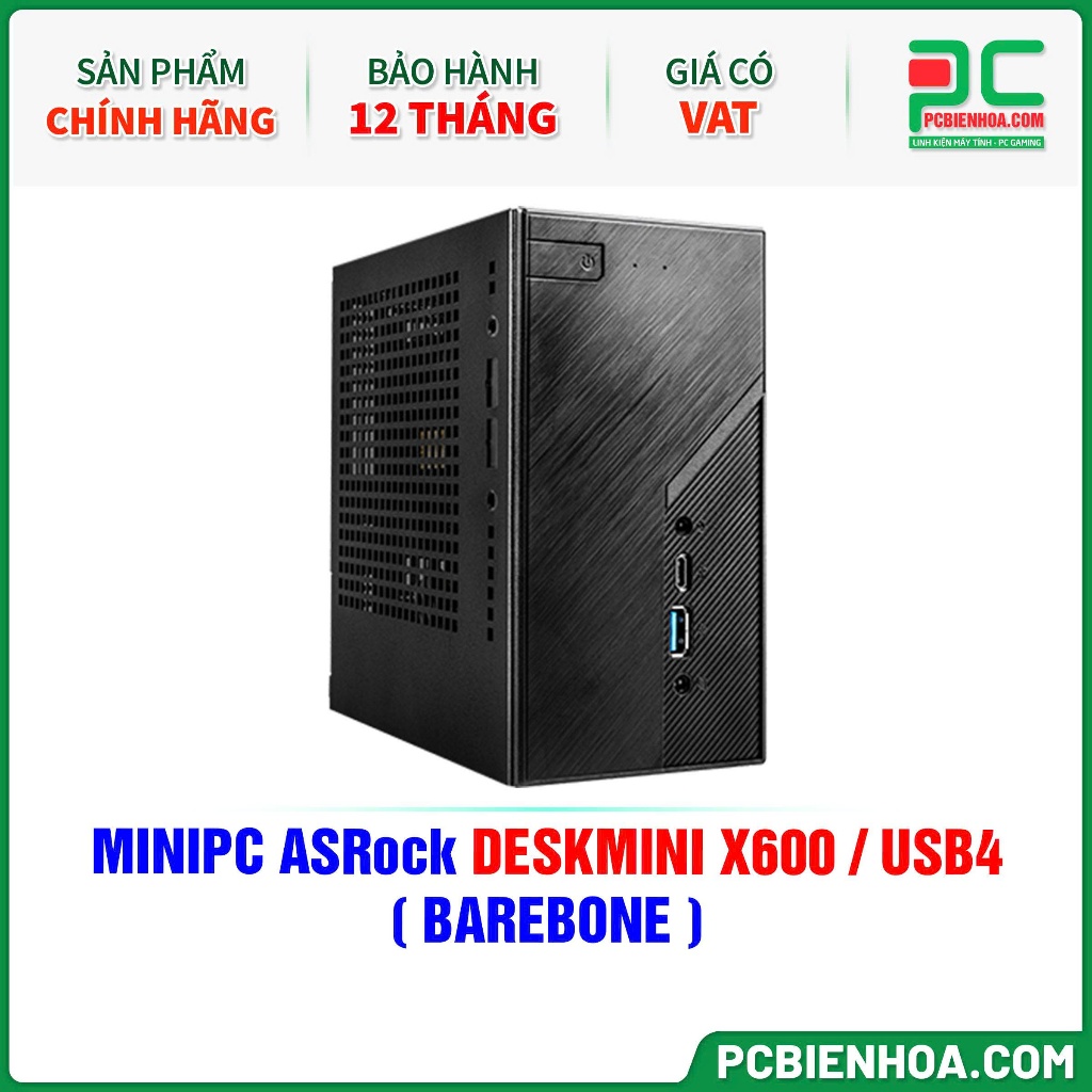 Mini PC ASRock DeskMini X600 - DESKMINI-X600/BB/B/US-36T
