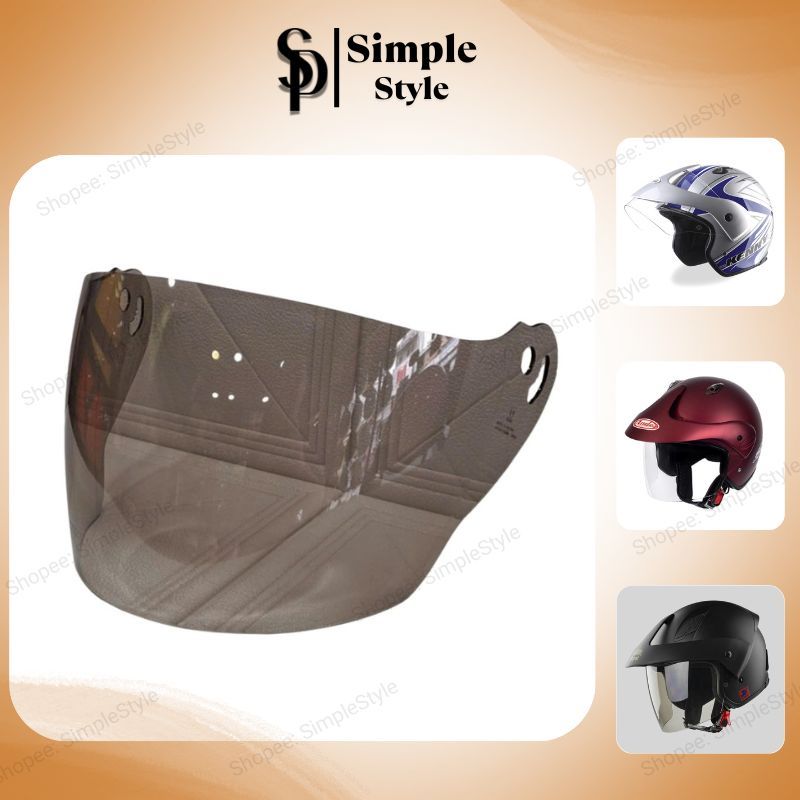 Kính rời nón bảo hiểm Asia MT121, kính lắp cho mũ bảo hiểm Sunda 306E, Andes 306E, Royal M134C