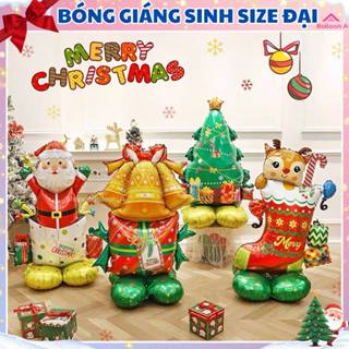   100 Mẫu  Bong Bóng 3D Cao 130cm Size Khổng Lồ Trang Trí Giáng Sinh Bong Bóng Trang Trí Noel 