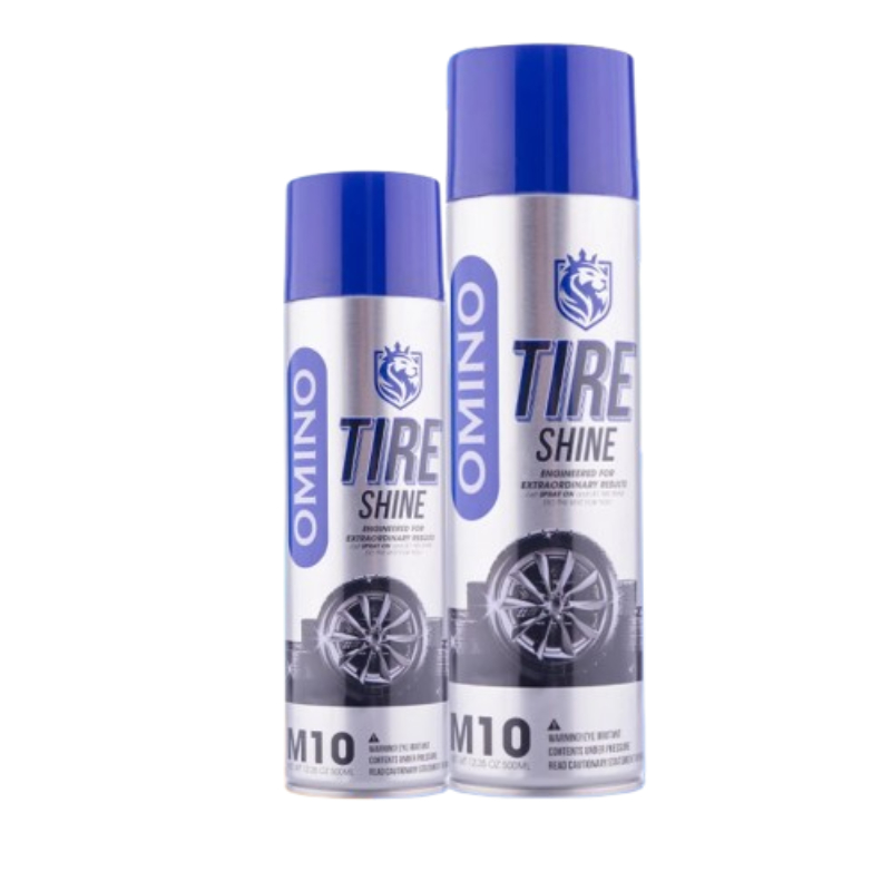 [Top Value] Chai xịt Dưỡng Lốp Ô Tô OMINO M10 500ml, Phục Hồi Lốp Xe, tạo bóng lốp ,Nhựa Đen - Chính