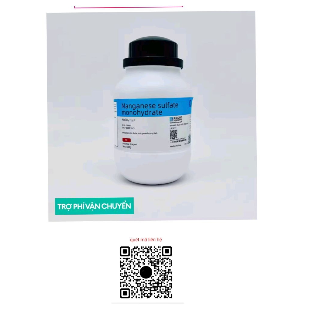 Hóa chất Manganese Sulfate Monohydrate MnSO4.H2O, Xilong, cas: 10034-96-5