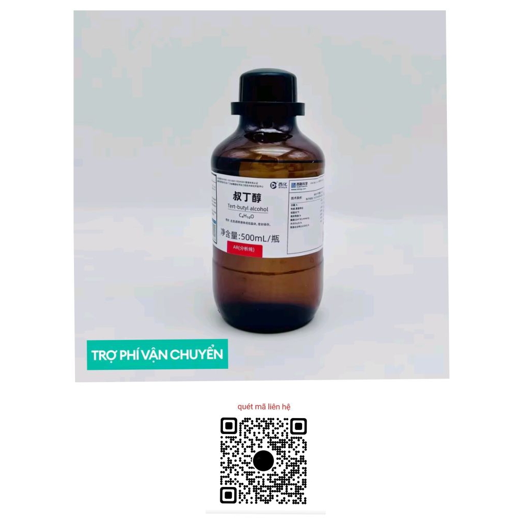 Hóa chất Tert-butyl Alcohol ≥ 99.5% (AR, Chai 500ML, Xilong, Cas 75-65-0)