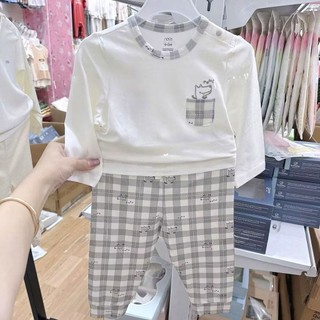  Bộ dài tay cài vai Nous Nu petit 