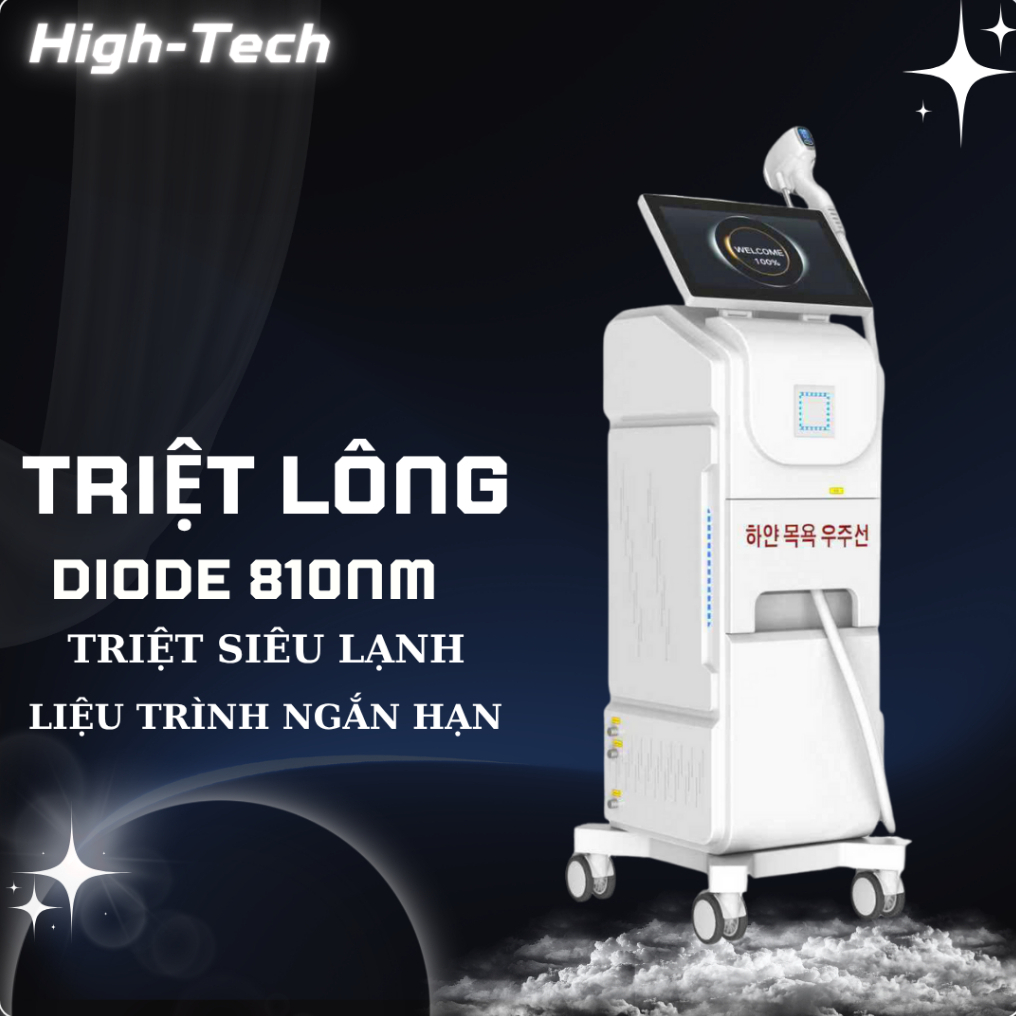 Máy triệt lông Diode Máy triệt lông lạnh Máy triệt lông diode laser  Máy triệt lông vĩnh viễn