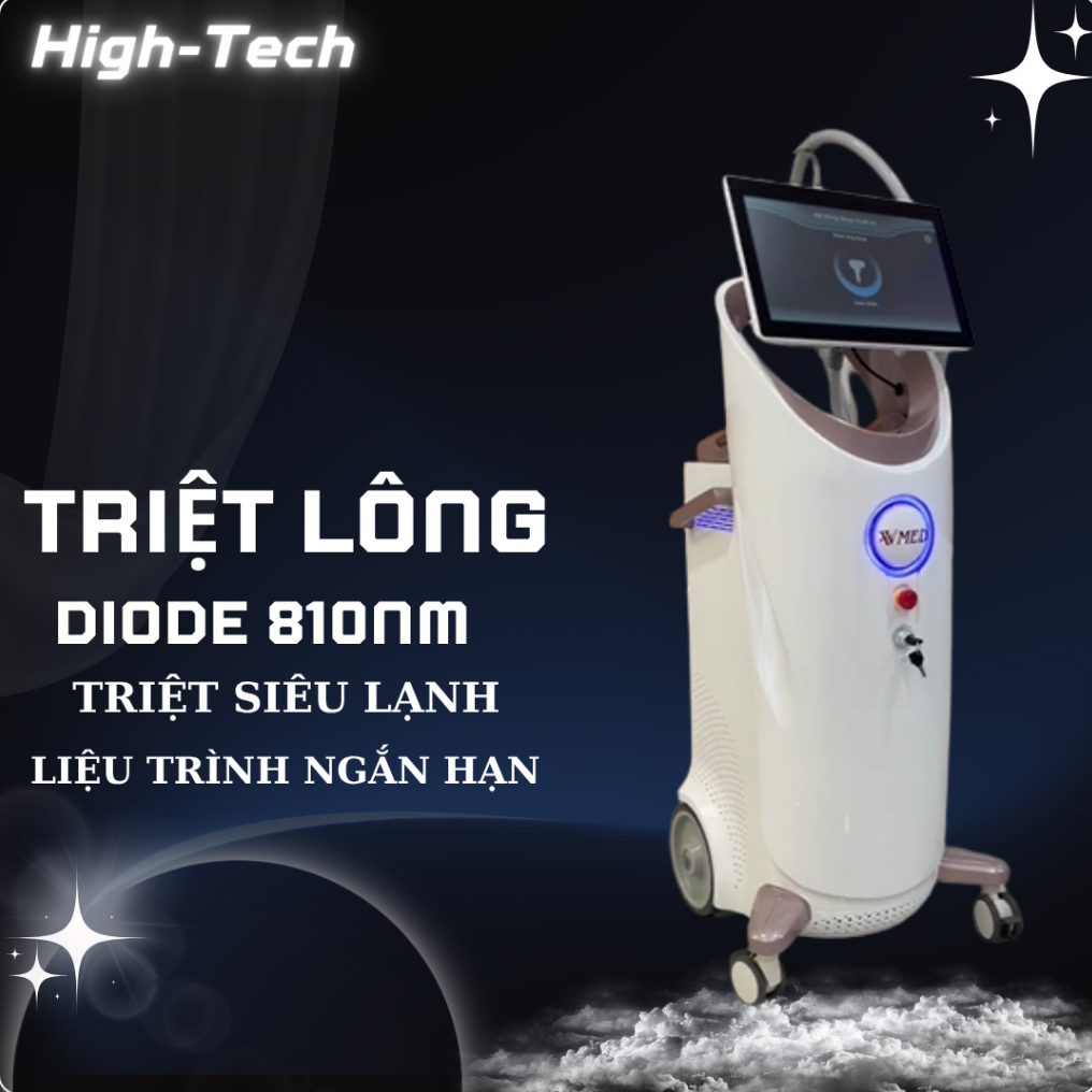 Máy triệt lông Diode Laser Máy triệt lông Diode Laser 810nm