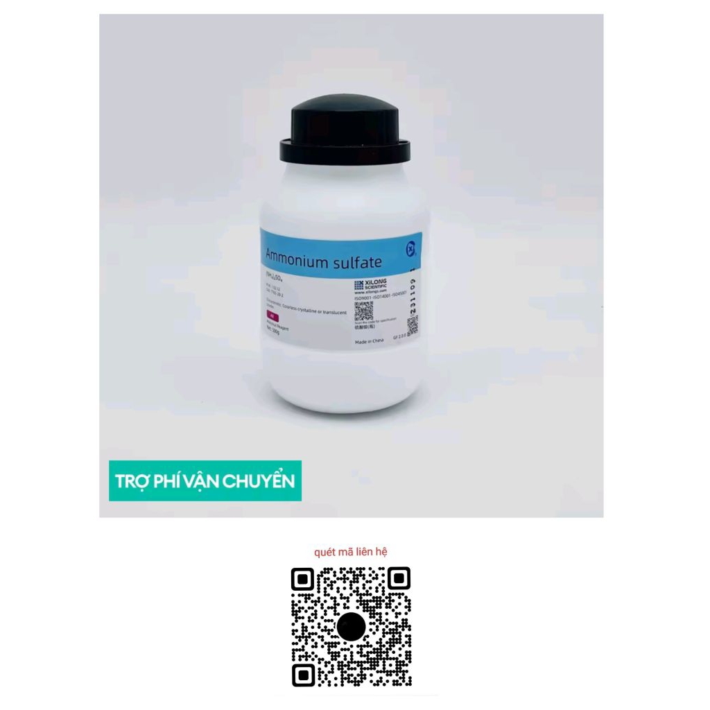 Hóa chất Ammonium Sulfate ≥99% (AR, Xilong, Chai 500G, Cas 7783-20-2)