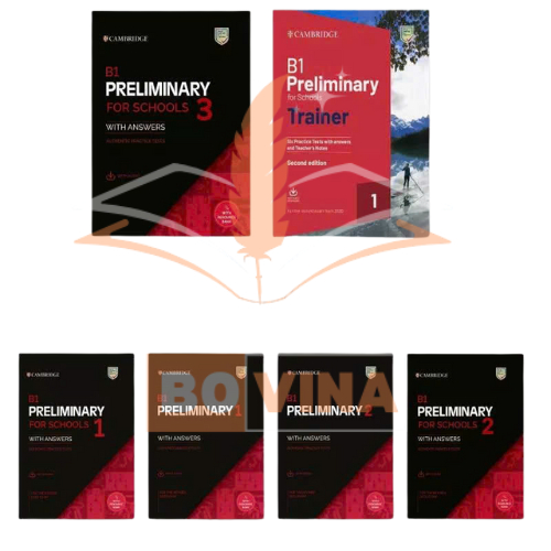 Sách B1 Preliminary 1 - 2 - 3, B1 Preliminary For Schools, B1 Preliminary For Schools Trainer, Luyên