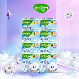   Tặng Thỏ Bông - Mua 2 Combo 8  Combo 8 gói Băng vệ sinh Molped Icy Cool thiên nhiên Mát lạnh có cánh  GÓI 8 MIẾNG  