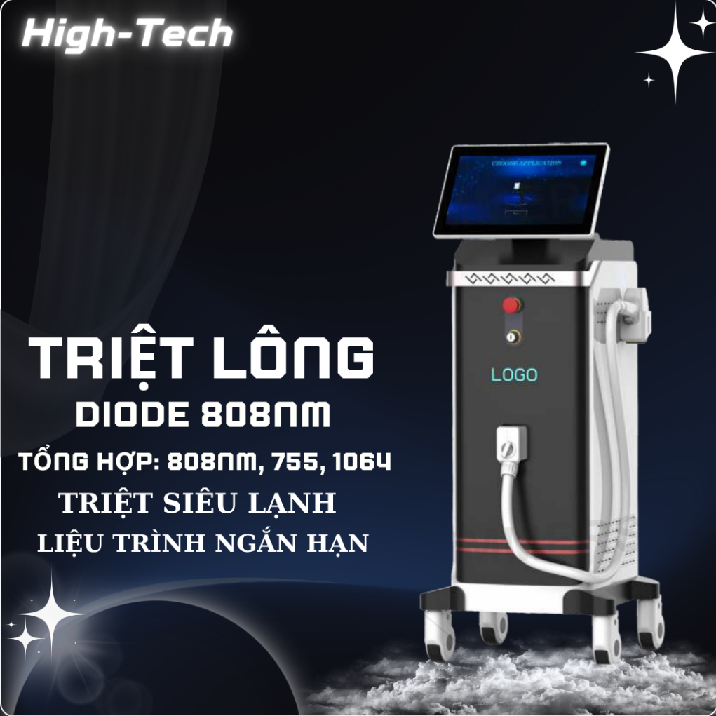 Máy triệt lông diode Máy triệt lông diode laser máy triệt long lạnh Máy Diode Laser 808nm