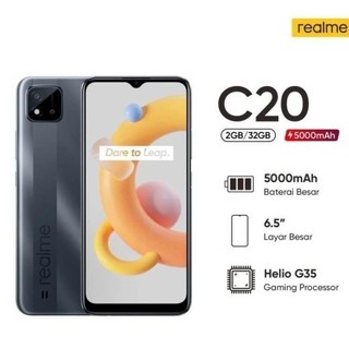   Tặng kèm dây sạc type c khi mua hóa đơn 99k  điện thoại Realme C20 2SIM Ram 2 32GB Màn hình 6.5' Pin 5000 mAh 