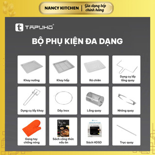 [Chính hãng] Máy nấu đa năng Tapuho TMC20 PRIMEAI ELITE,Nồi chiên hơi nước Tapuho 20 lít,bh 30 tháng