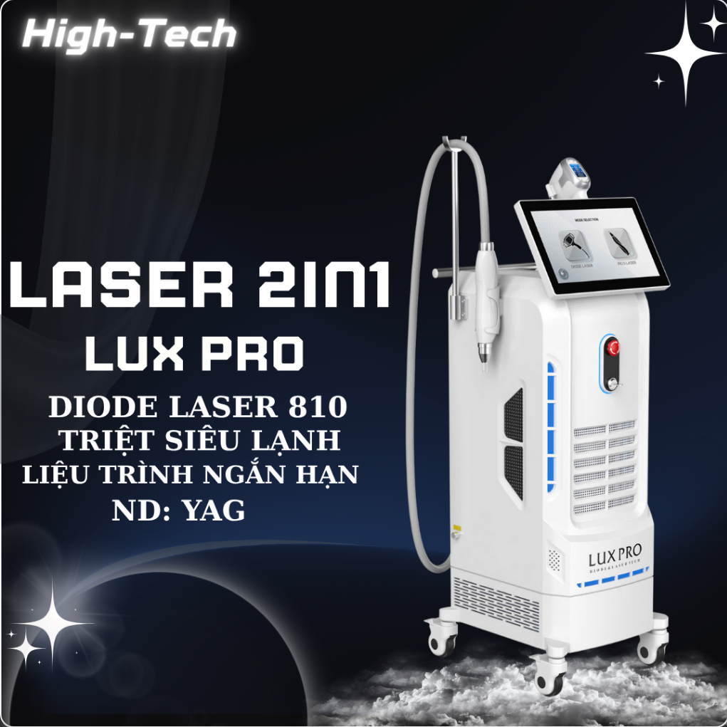 Máy triệt lông 2in1 Máy laser 2in1 Máy xoá xăm 2in1