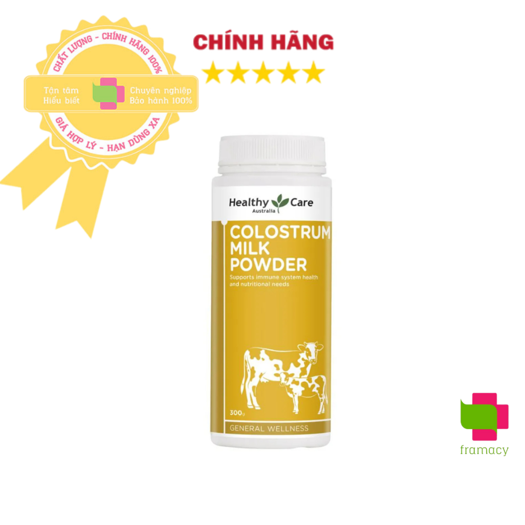 Healthy Care Colostrum Milk Powder Sữa bò non bột Úc (300g)