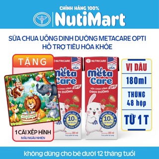  Sữa chua công thức pha sẵn dinh dưỡng Metacare Nutricare 10 tỷ lợi khuẩn 180ml 