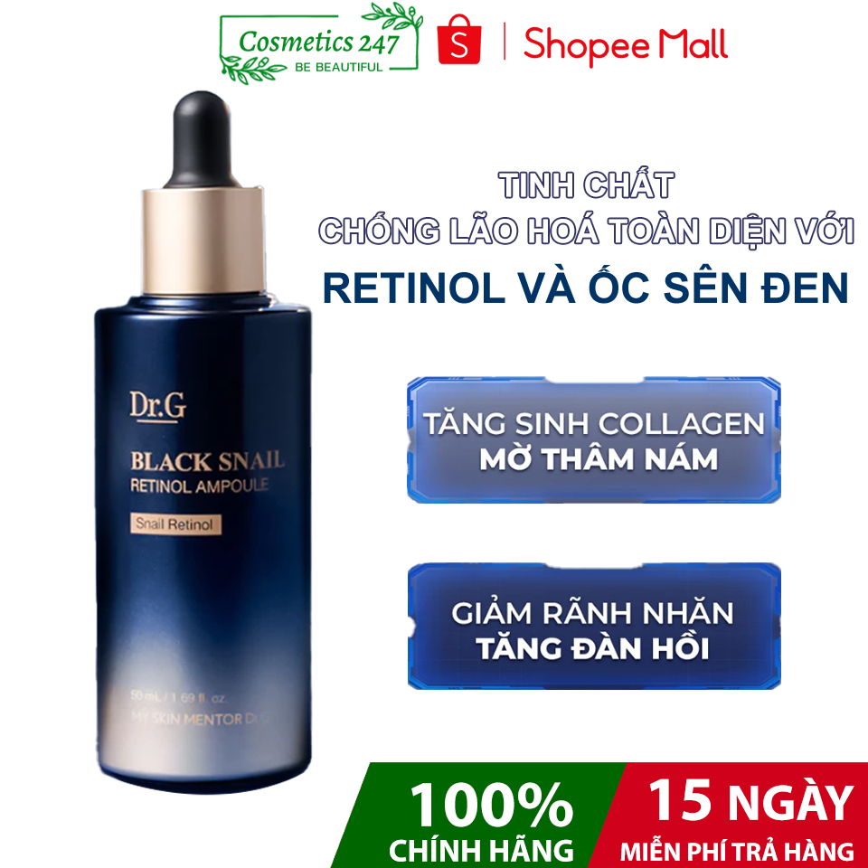 Dr.G Tinh chất Black Snail Retinol Ampoule 50ml  & 10ml