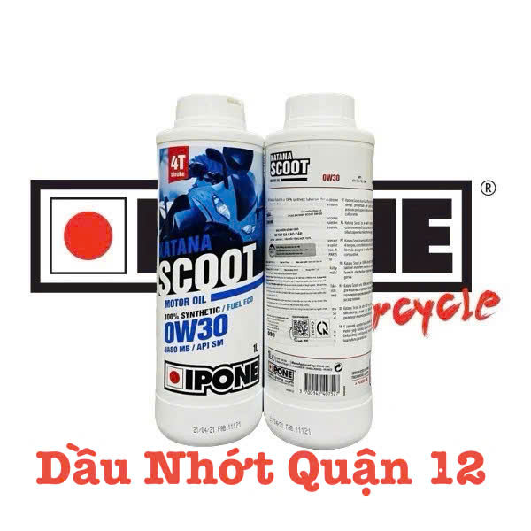 Dầu Nhớt Động Cơ Xe Máy Tay Ga Cao Cấp IPONE  Katana Scoot 0W30 - 5W40 Made in France