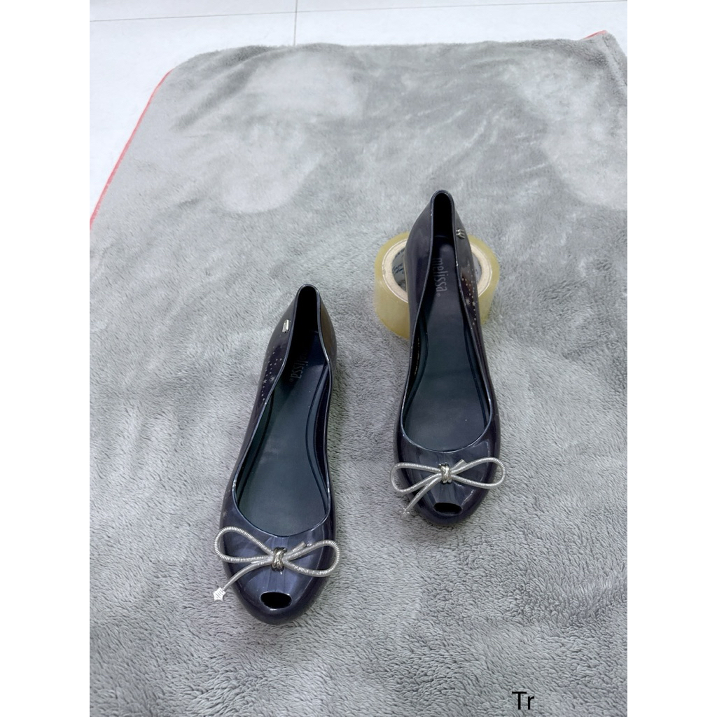 giày búp bê  nữ nhựa thơm melissa, size 37/37.5 2hand, hàng si chính hãng