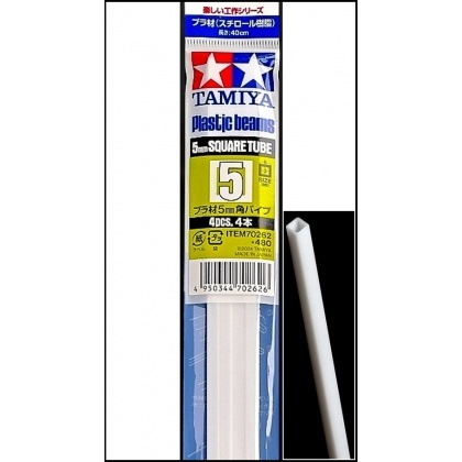 70262 Plastic Beams 5Mm Square Tube