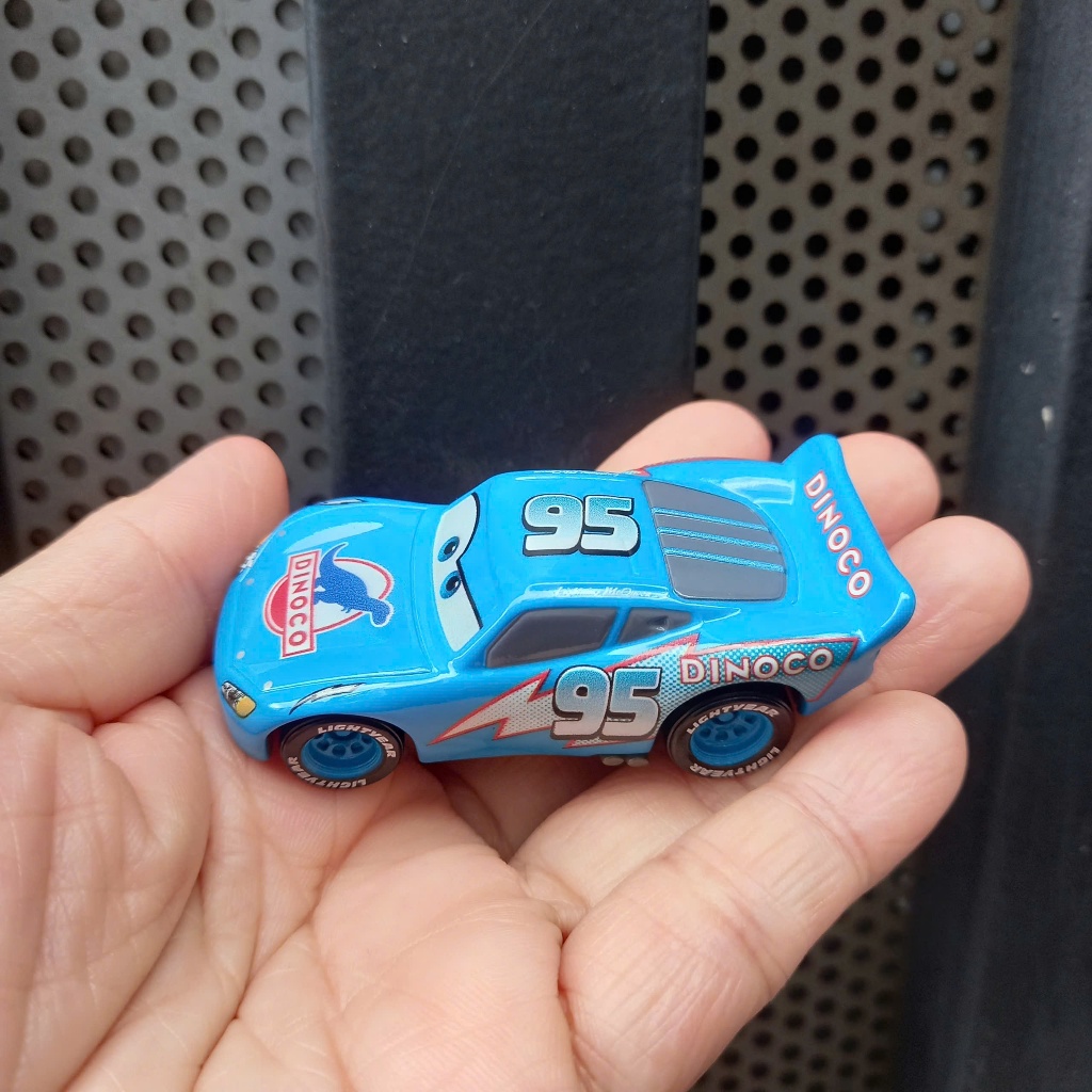 Xe mô hình tomica không hộp, Cars Lightning McQueen (Dinoco xanh dương)
