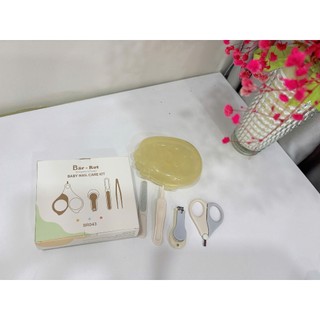 Bộ Bấm Móng Tay Bar Rot 4 Chi Tiết An Toàn Cho Bé kèm hộp đựng sử dụng cho bé từ sơ sinh Bar-rot