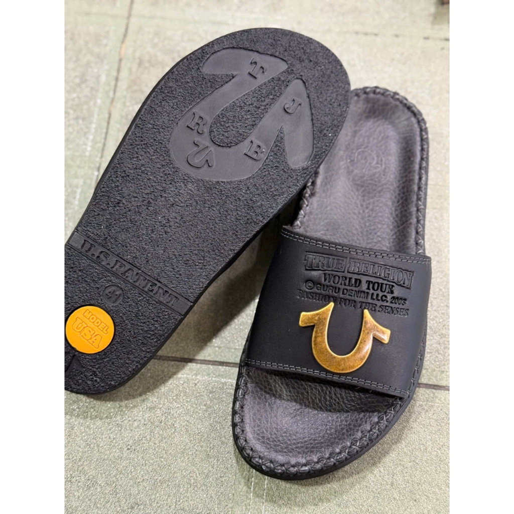 Dép da ông địa may tay thủ công