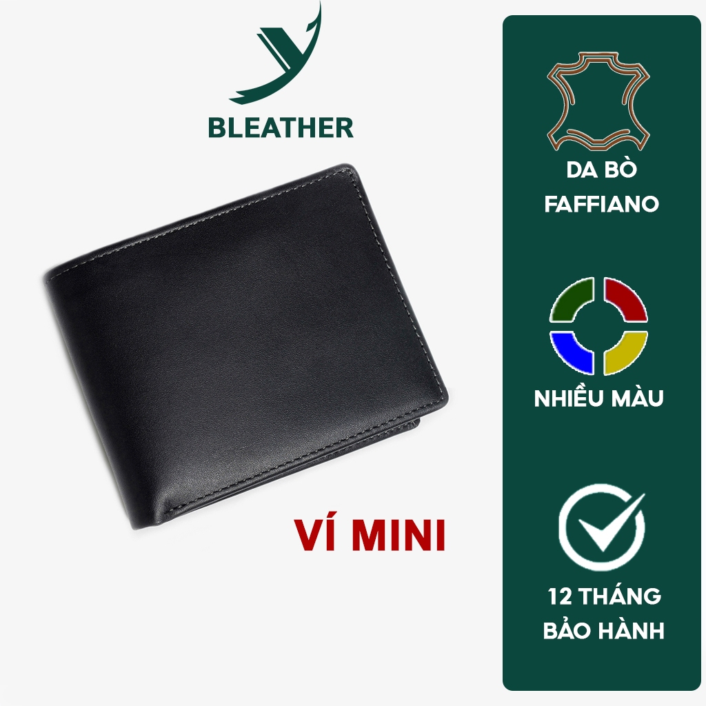 Ví mini nam V101mini - Phiên bản mini của ví nam da bò nappa V101