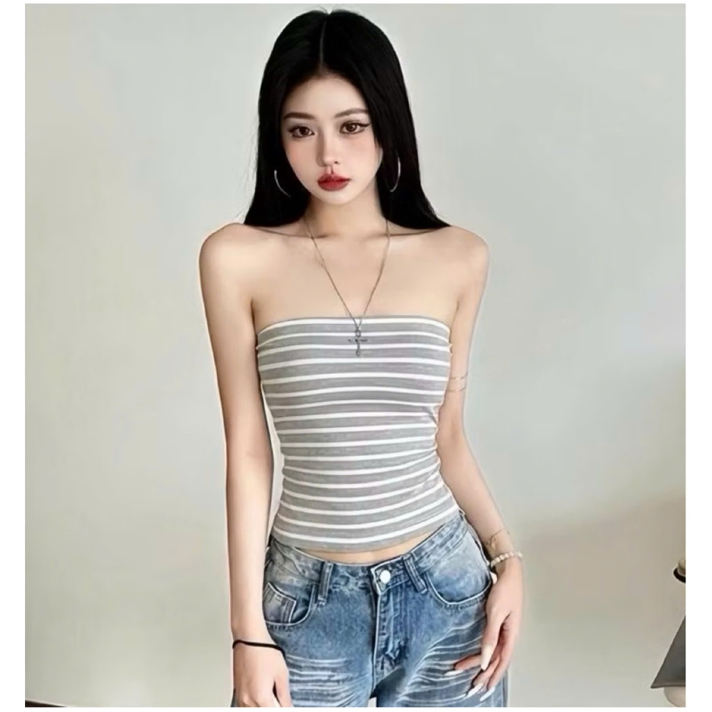 Áo Ống Sọc Ngang Ôm Body Tôn Dáng | BigBuy360 - bigbuy360.vn